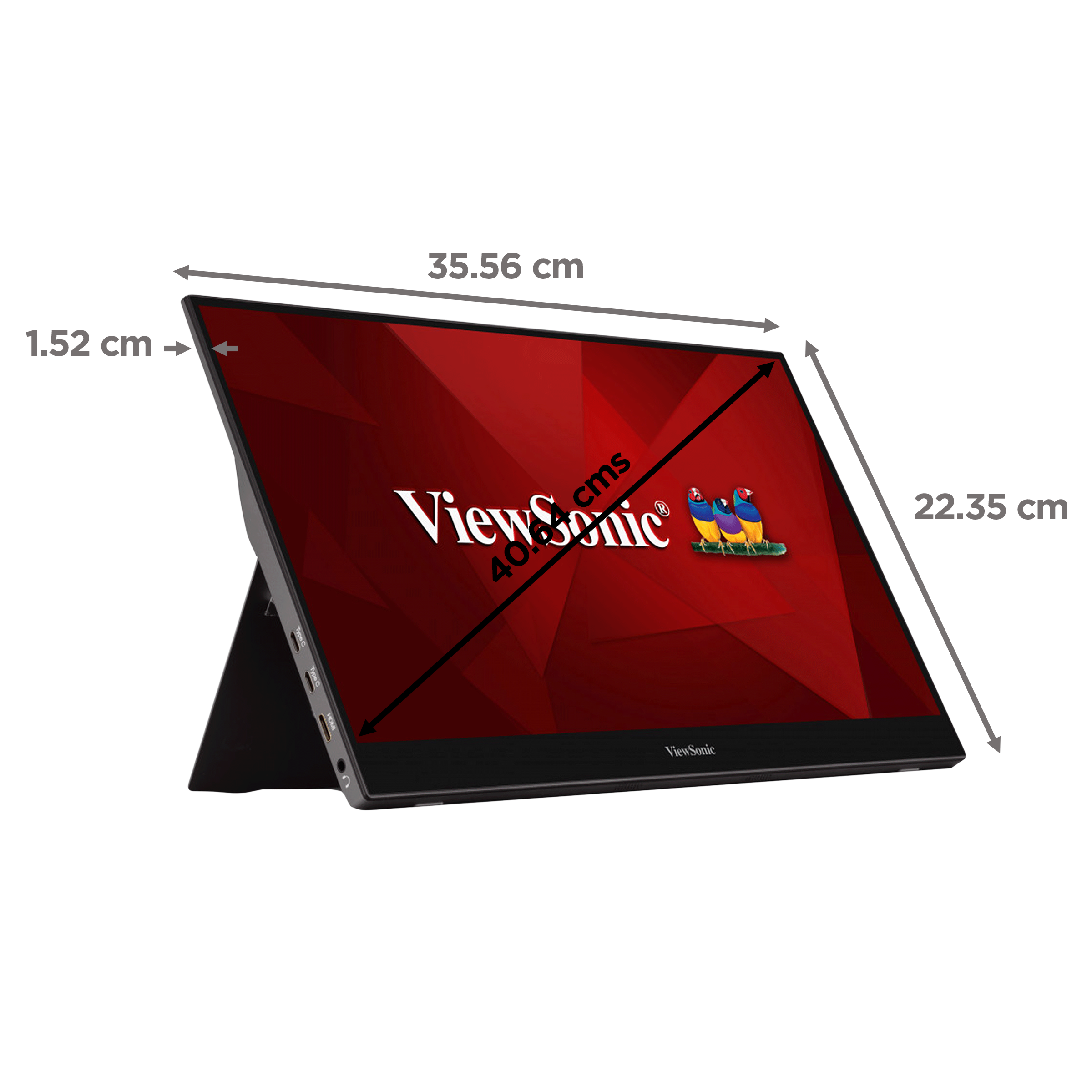 Buy ViewSonic TD1655 39.62cm (15.6 inch) Full HD IPS Panel Monitor with